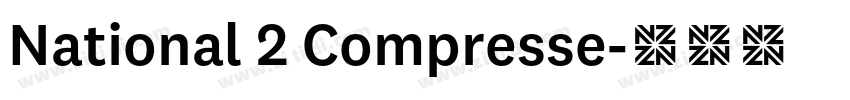 National 2 Compresse字体转换